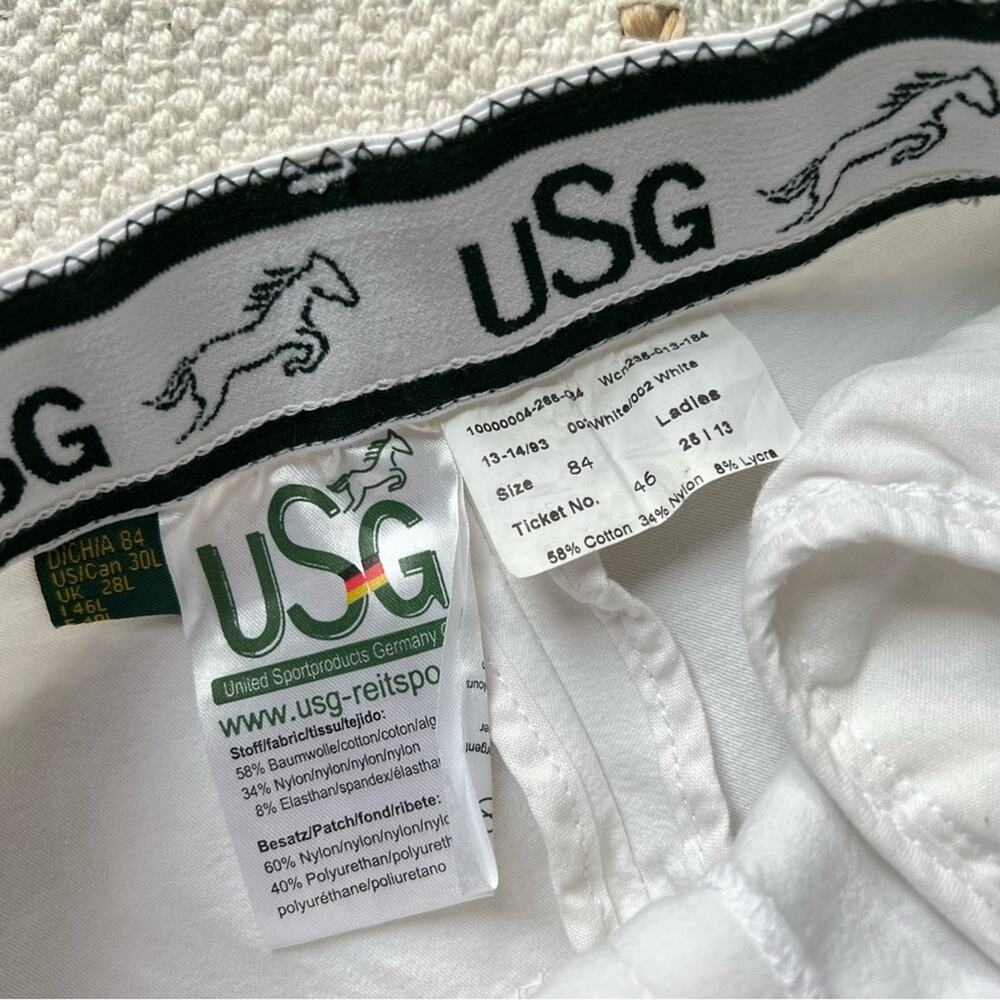 USG White Horse Riding Skinny Pants Women’s Size 25 - Picture 9 of 9